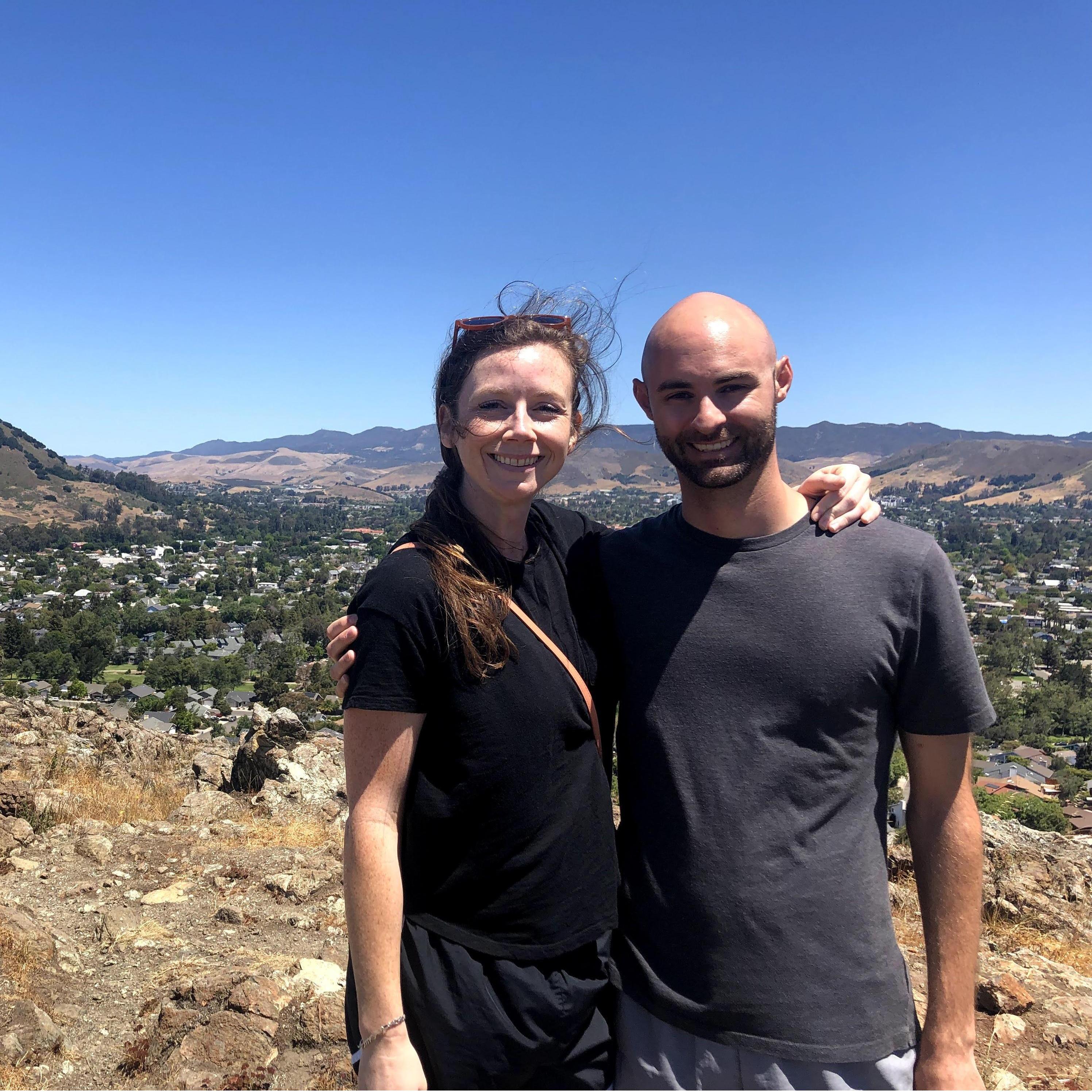 Us in San Luis Obispo, CA! We loved visiting Colin's old friends in the LA area last summer.