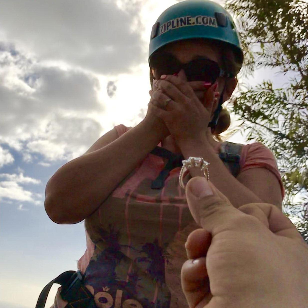 The moment, he asked me to marry him!