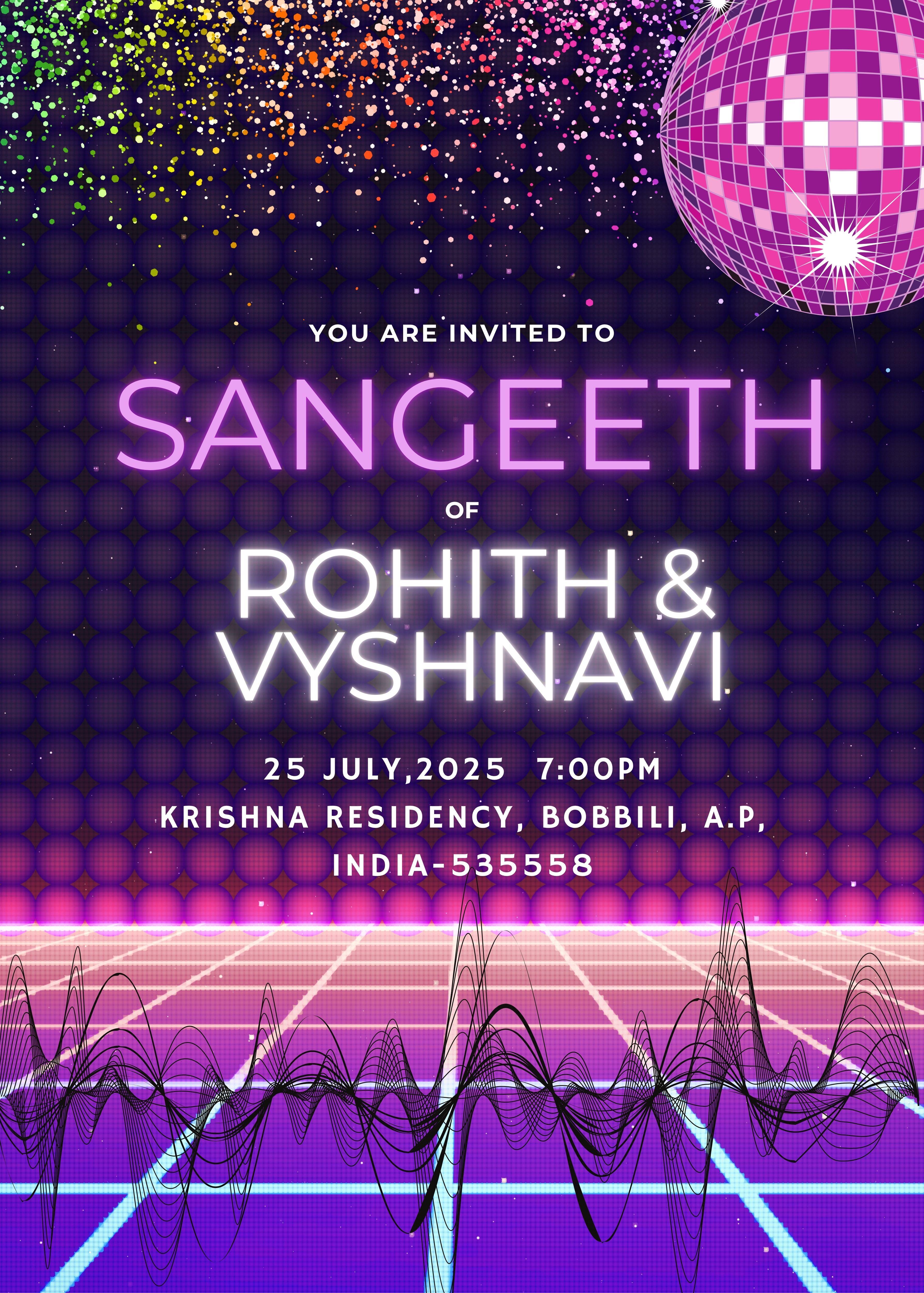 The Wedding Website of Rohith Sunkarapalli and Vyshnavi Kankanalapalli