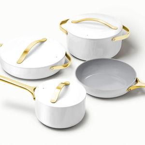 Caraway Cookware 12-Piece Set - White with Gold