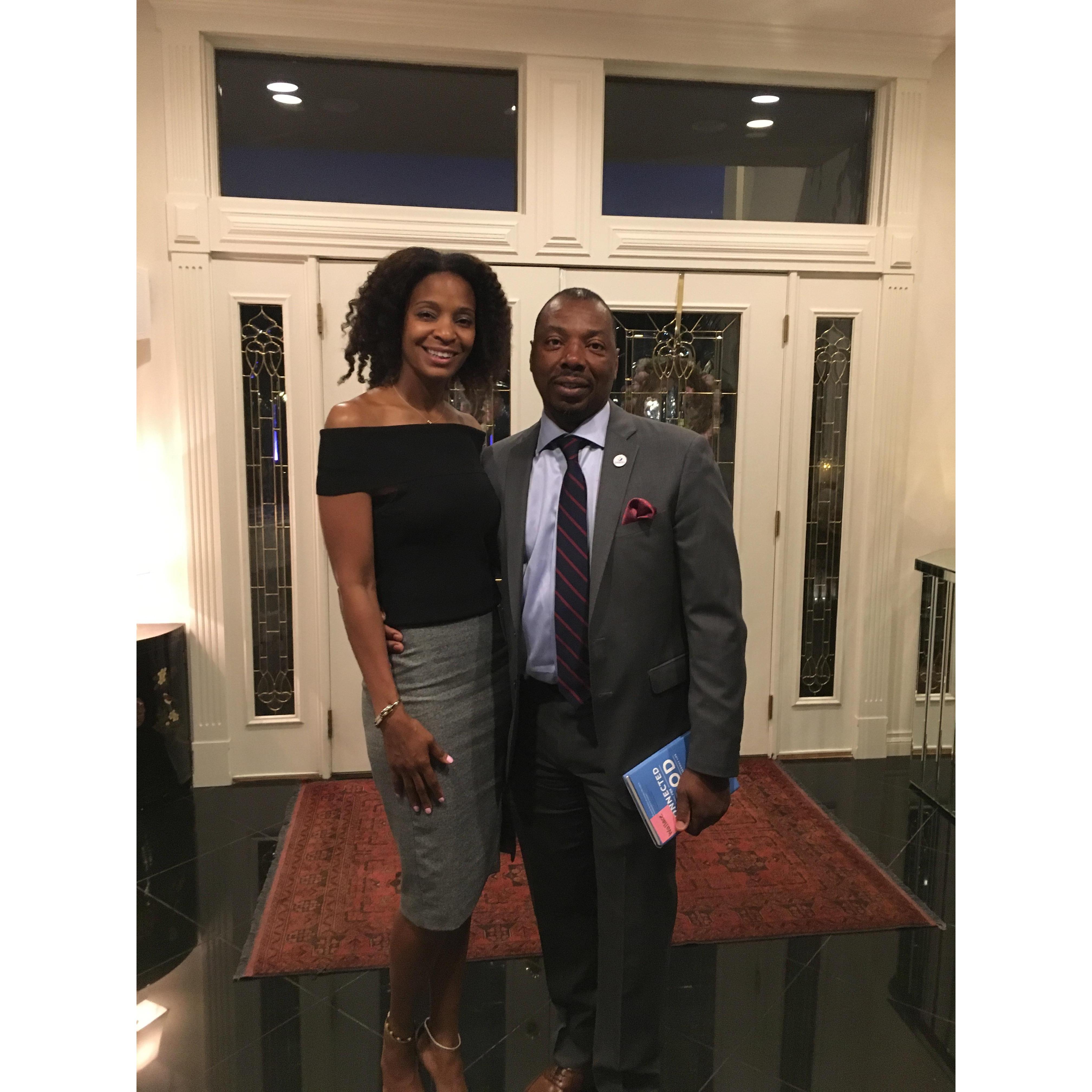 Attending a fundraiser