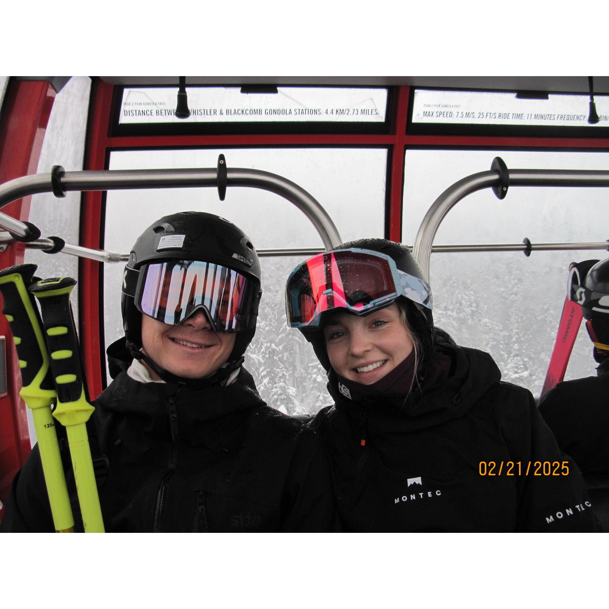 Feb 2025. Ski trip to Whistler, BC, Canada.