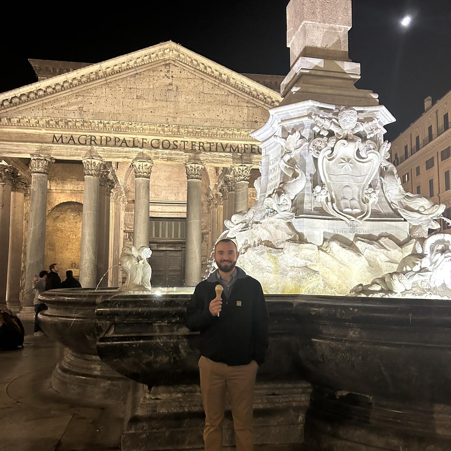 The Pantheon at night