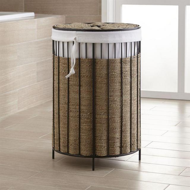 Barros Round Seagrass Hamper with Liner