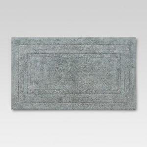 34"x20" Performance Cotton Bath Rug Gray - Threshold™