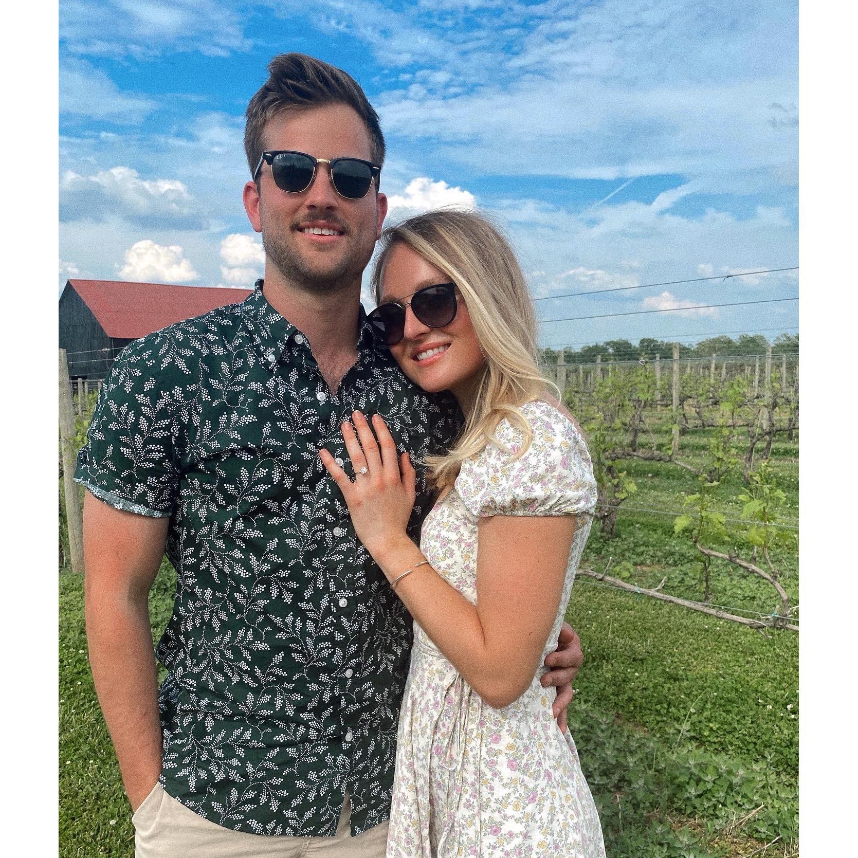 The day we got engaged.
