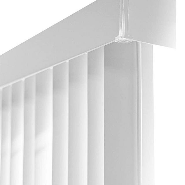 CHICOLOGY Cordless Vertical Blinds Patio Door or Large Window Shade, 78" W X 84" H, Oxford White Vinyl