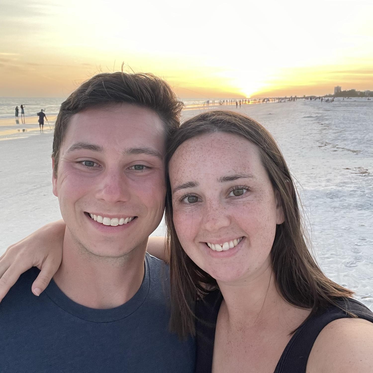 Our favorite place to visit with Avery's family - Siesta Key