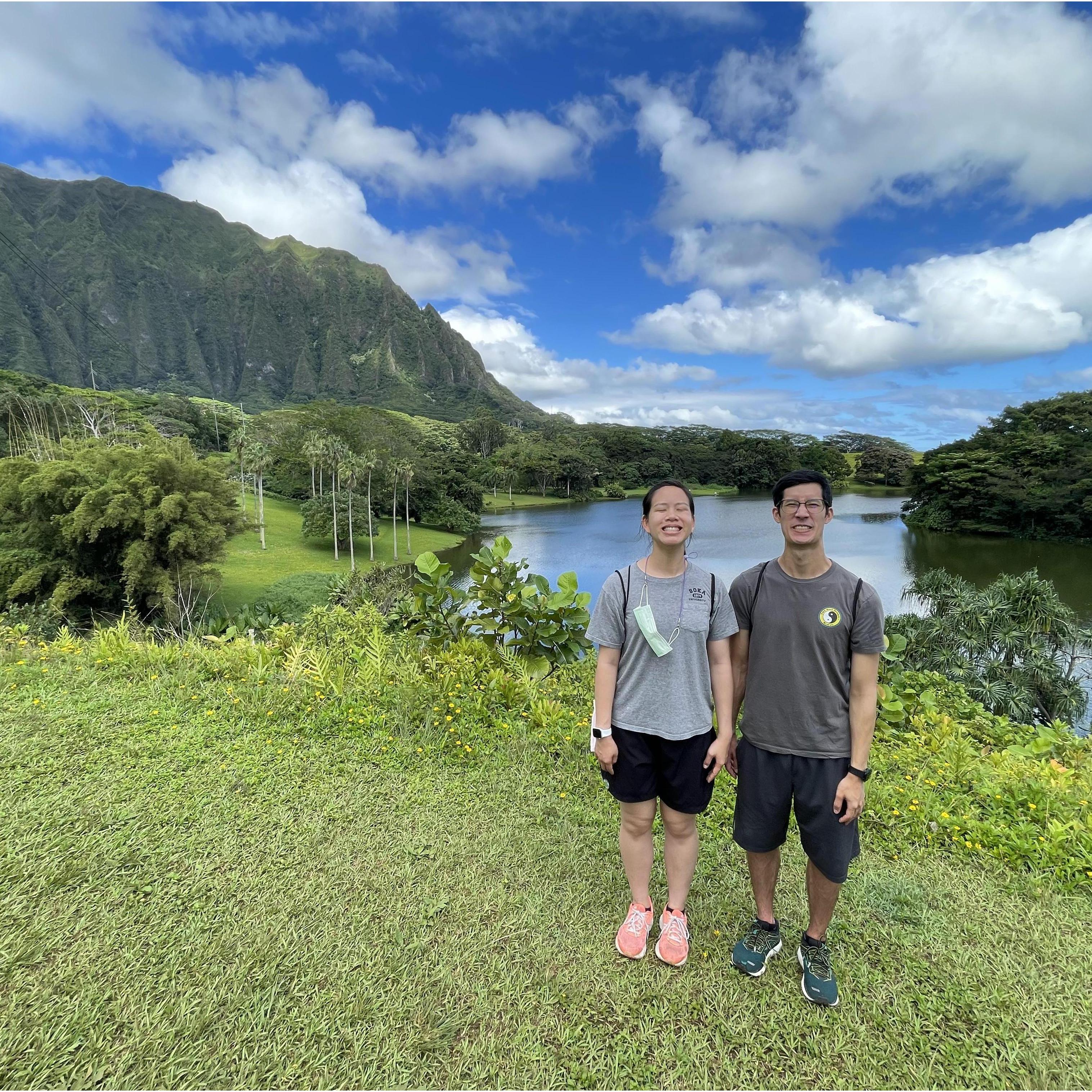 We love taking goofy photos! This was during our vacation to Hawaii in '21