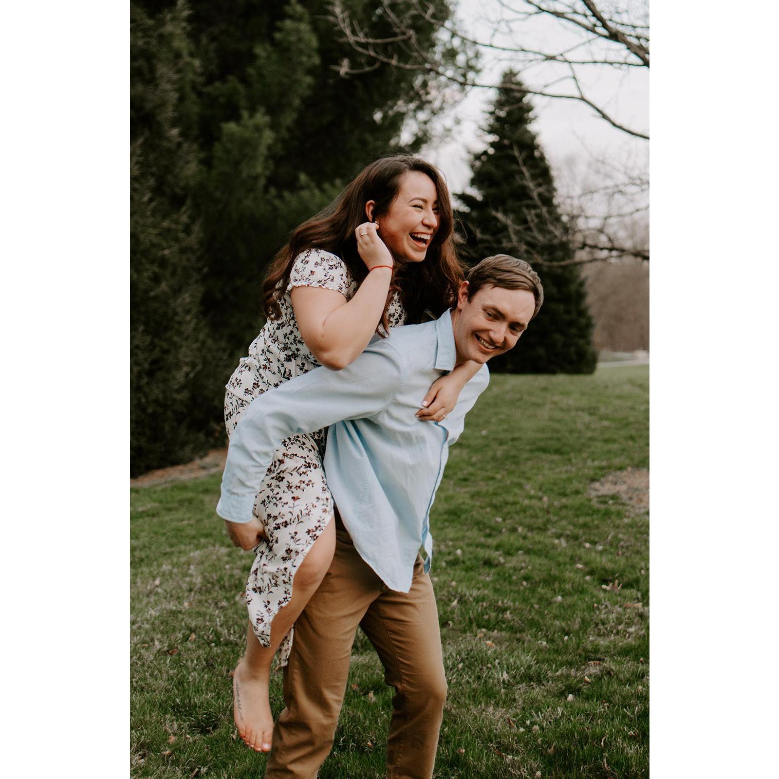 We love piggy back rides!