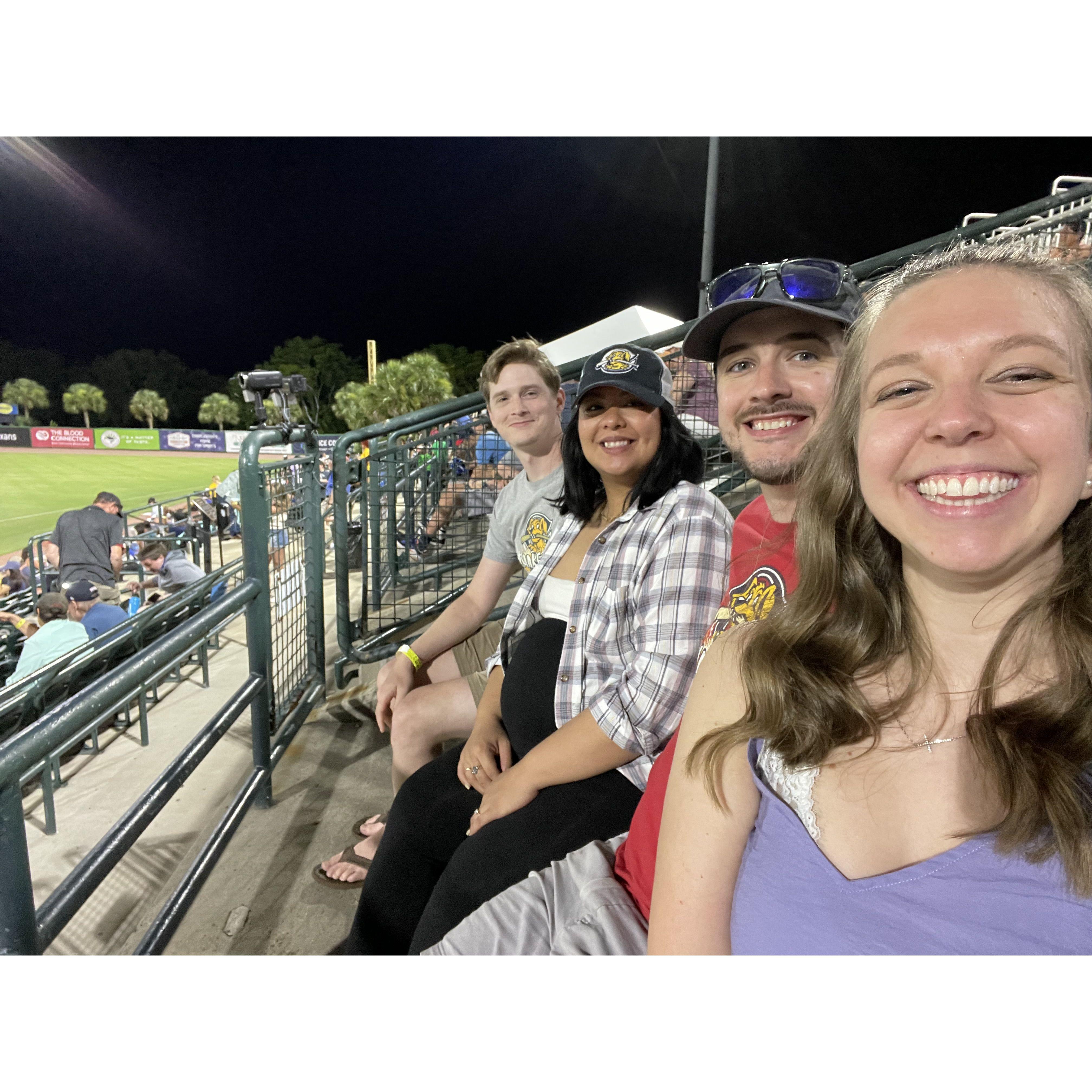Charleston Riverdogs Game with Steve and Chloe (and Zoey!)