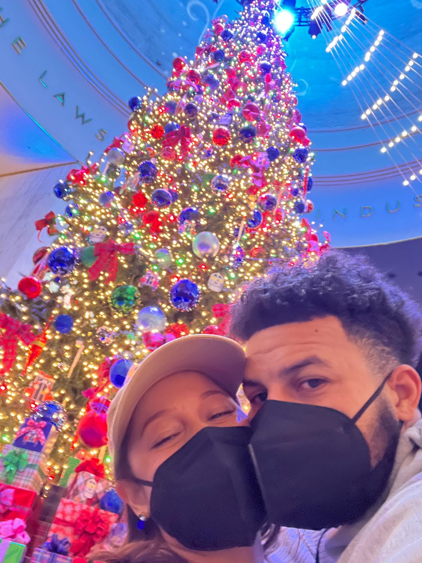 Christmas in The Chi! Visiting the World Christmas Tree exhibit at the Museum of Science and Industry with Lady T and Mack (Holidays 2021)