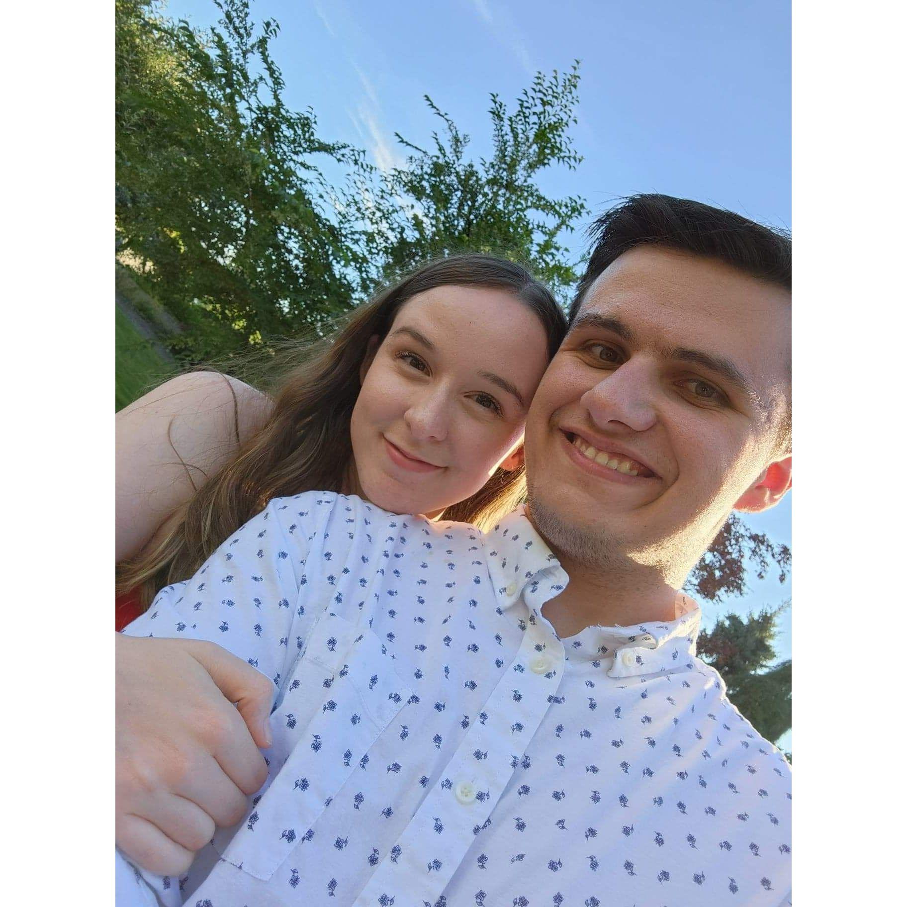 August 2023- Our first of many weddings together as forever wedding dates!