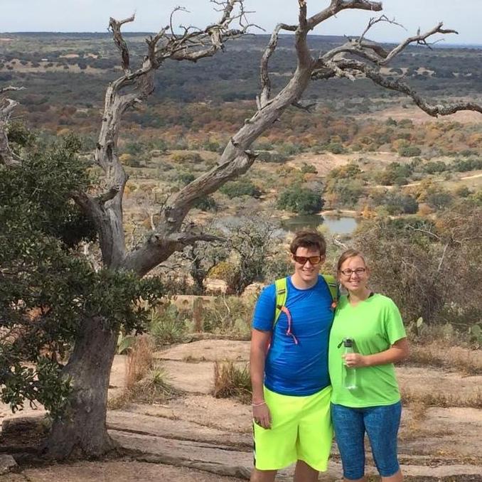 Our first time up Enchanted Rock.