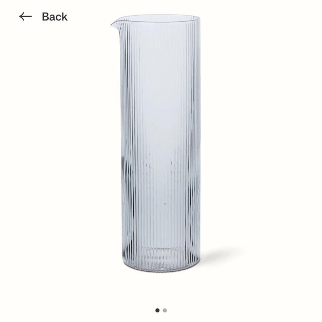 Ripple Water Jug - Clear Glass | ferm LIVING