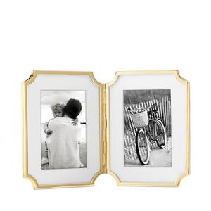 kate spade new york Sullivan Street Gold Hinged Double Frame, 4" x 6"