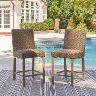 Walton Bridge Outdoor Bar Stool, Set of 2