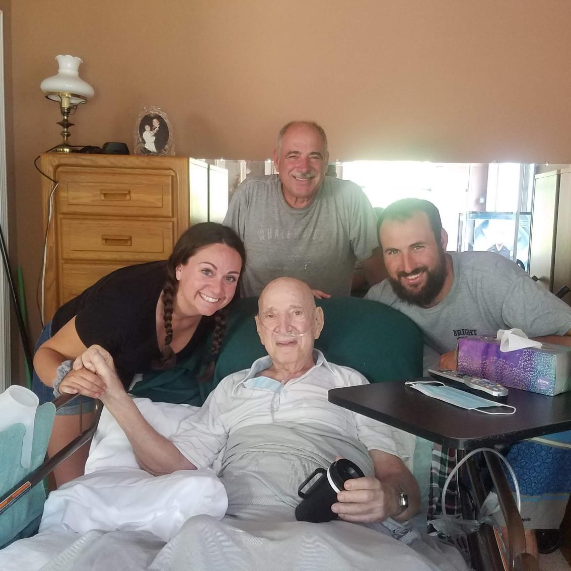 Rest in Power Grandpa Kitty. He was one of Allie's biggest fans and showered us in all of his blessings wishing wellness on our marriage!