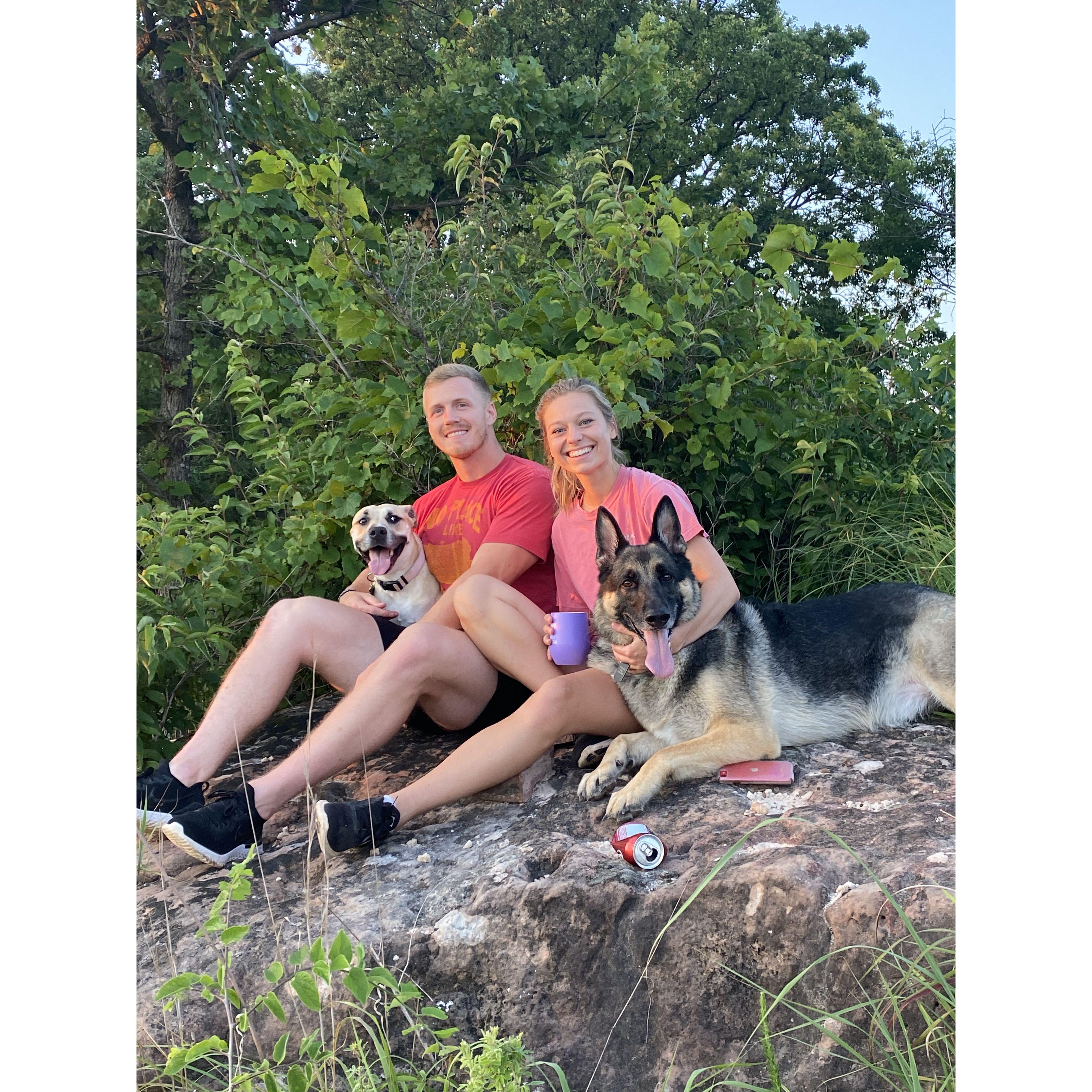Oklahoma living with our first two pups