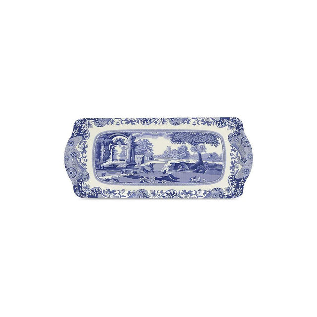 Pimpernel Blue Italian Melamine Sandwich Tray - 15.25" x 6.5"