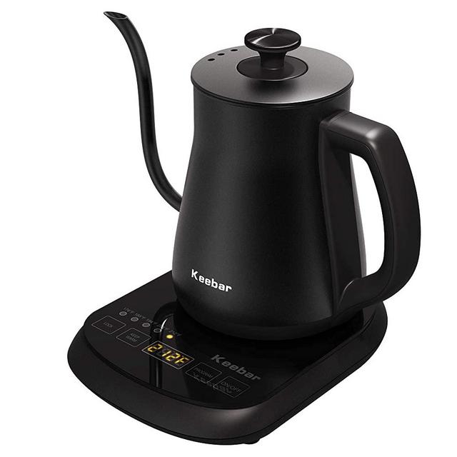 Keebar Electric Kettle, Tea Kettle & Pour Over Kettle with 5 Variable