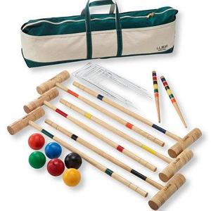 Maine Coast Croquet Set with Boat and Tote