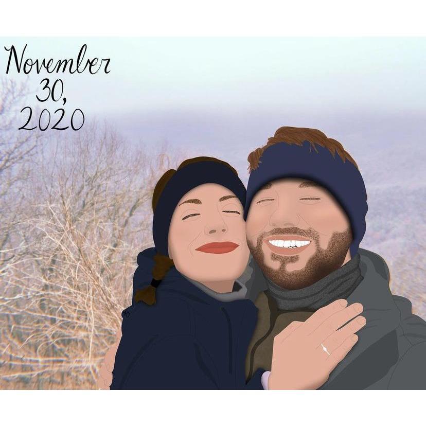 One of Sarah's Christmas Presents to Chris was this commissioned piece by Hazel & Eyre Media!