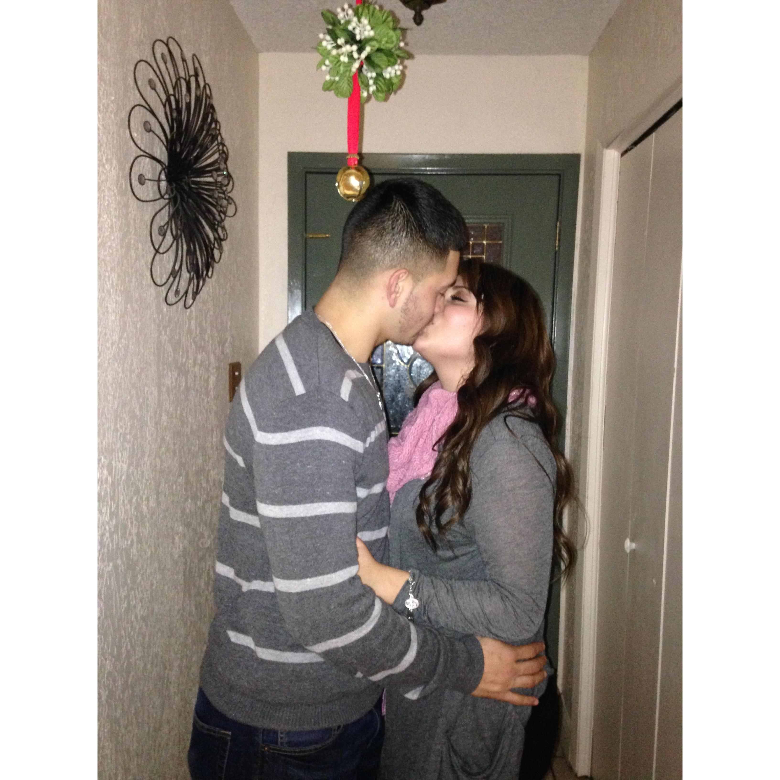 First Mistletoe Kiss