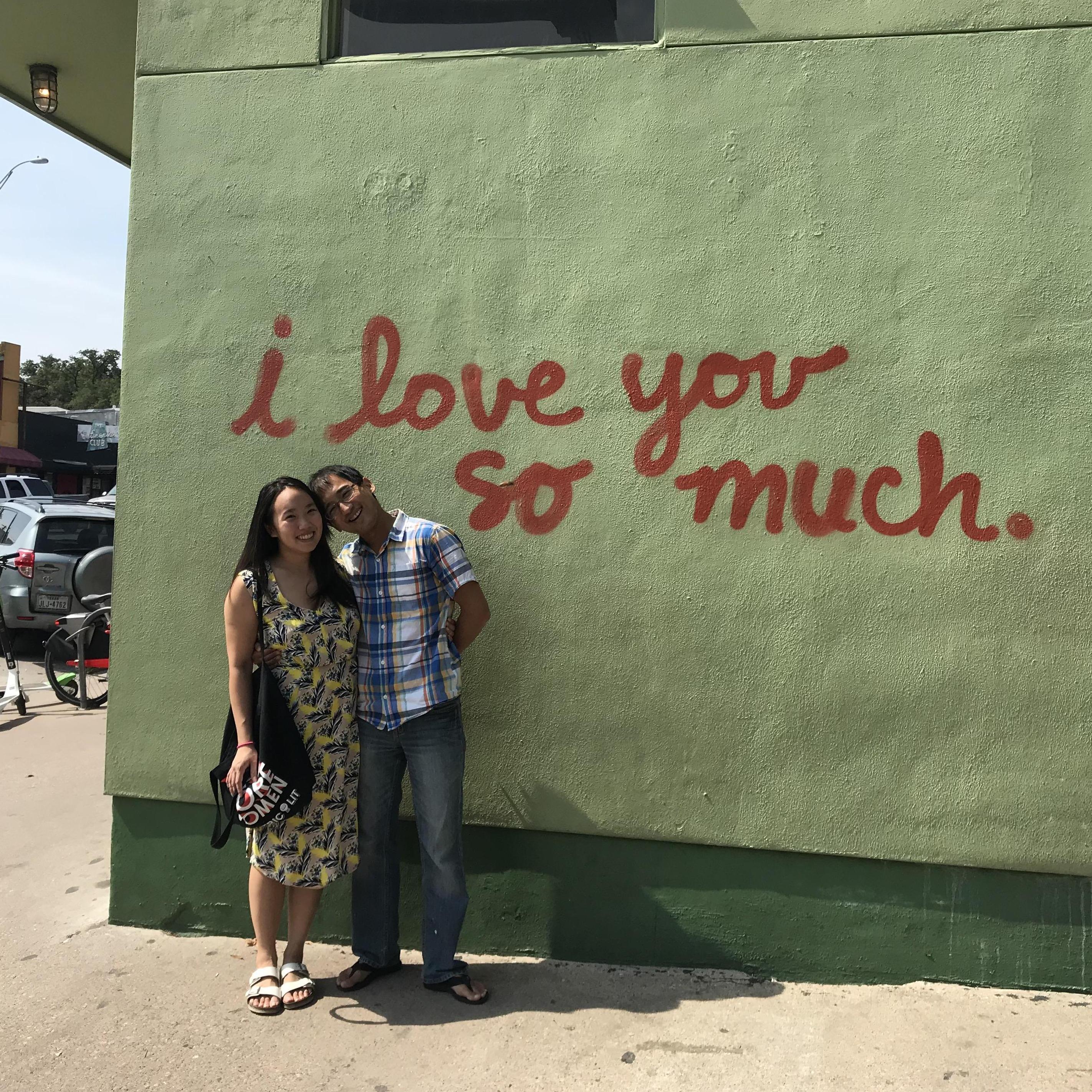 We traveled to Austin to get hundreds of books called ASTROBALL by a dude named Ben signed. Books were signed, P. Terry's was consumed, and we even got this photo taken at the obligatory photo spot.