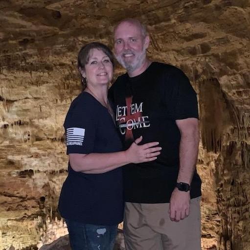 This was at the Rock Bridge Caves outside San Antonio. What an amazing place! Beautiful formations...and LOTS of exercise!!