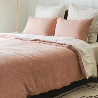 Dune Crinkled Linen Duvet Cover