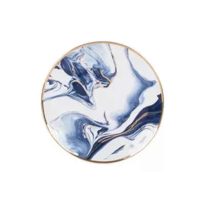 Olivia & Oliver™ Harper Marble Gold Salad Plate in Blue