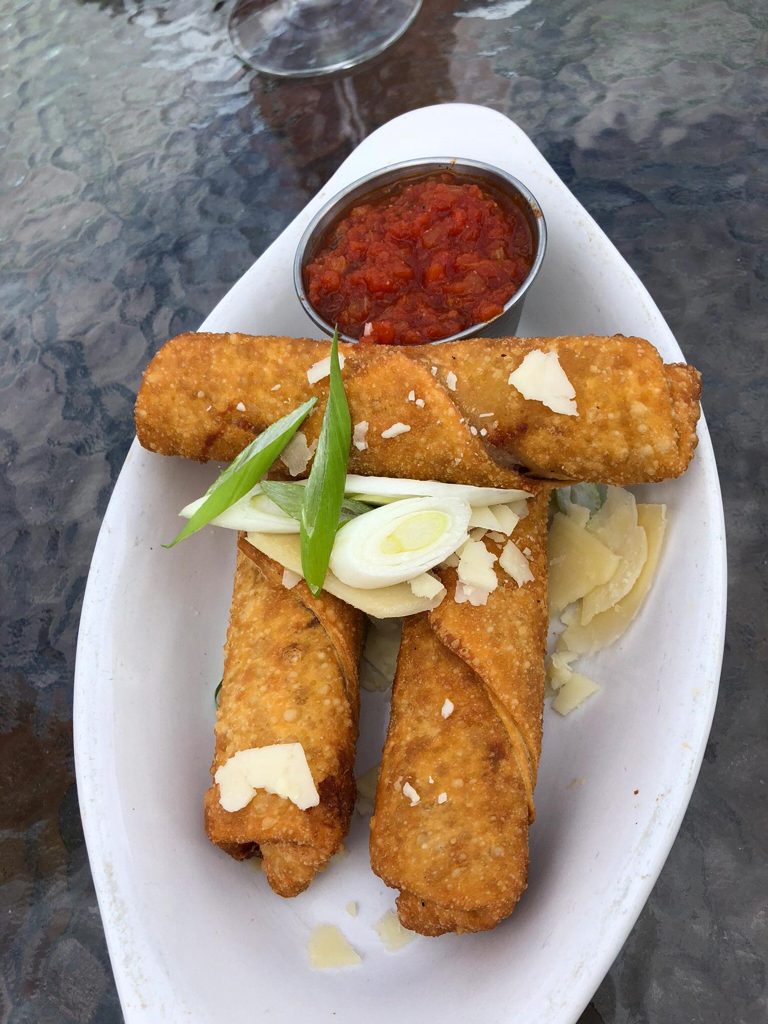 Our favorite item on their menu, Sh!t sticks (spicy pizza logs)