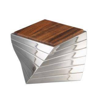 Nambé - Twist Silver-Plated Coaster Set
