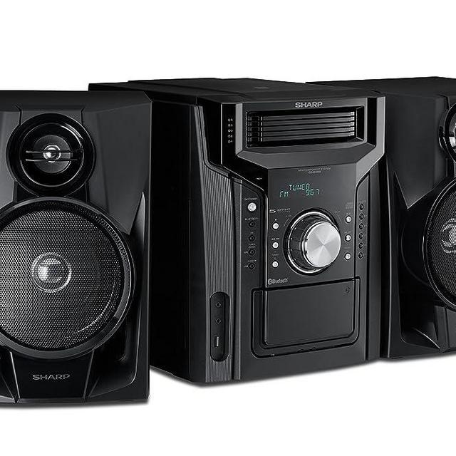 Sharp CD-BH950 Sharp 240W 5-Disc Mini Shelf Speaker System with Cassette and Bluetooth