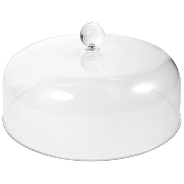 DOITOOL 9 Inch Round Acrylic Cake Stand Cover,Acrylic Food Dome Clear Cake Dome Cover Food Cover Cake Lid Serving Dome for Cupcake, Cheese, Dessert Wedding Decoration