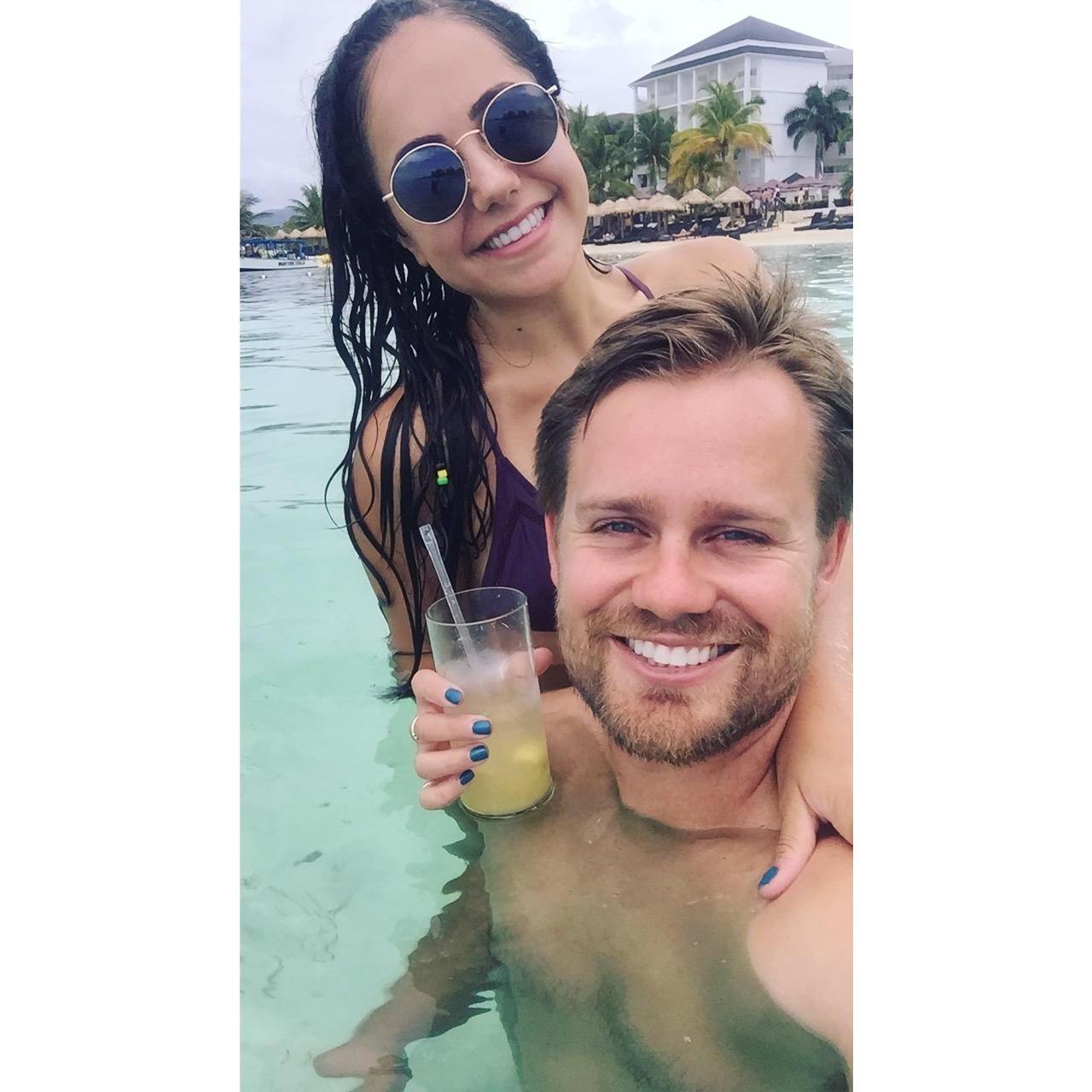 Enjoying some cocktails in Jamaica :)