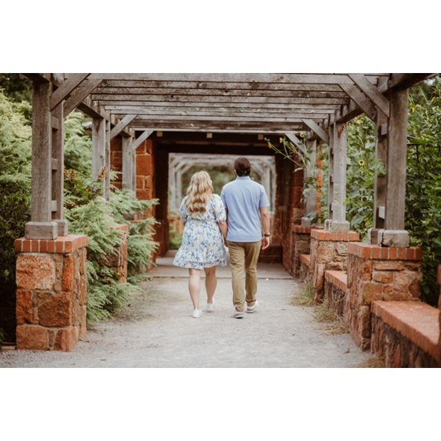 A photo from our engagement photoshoot July 2024