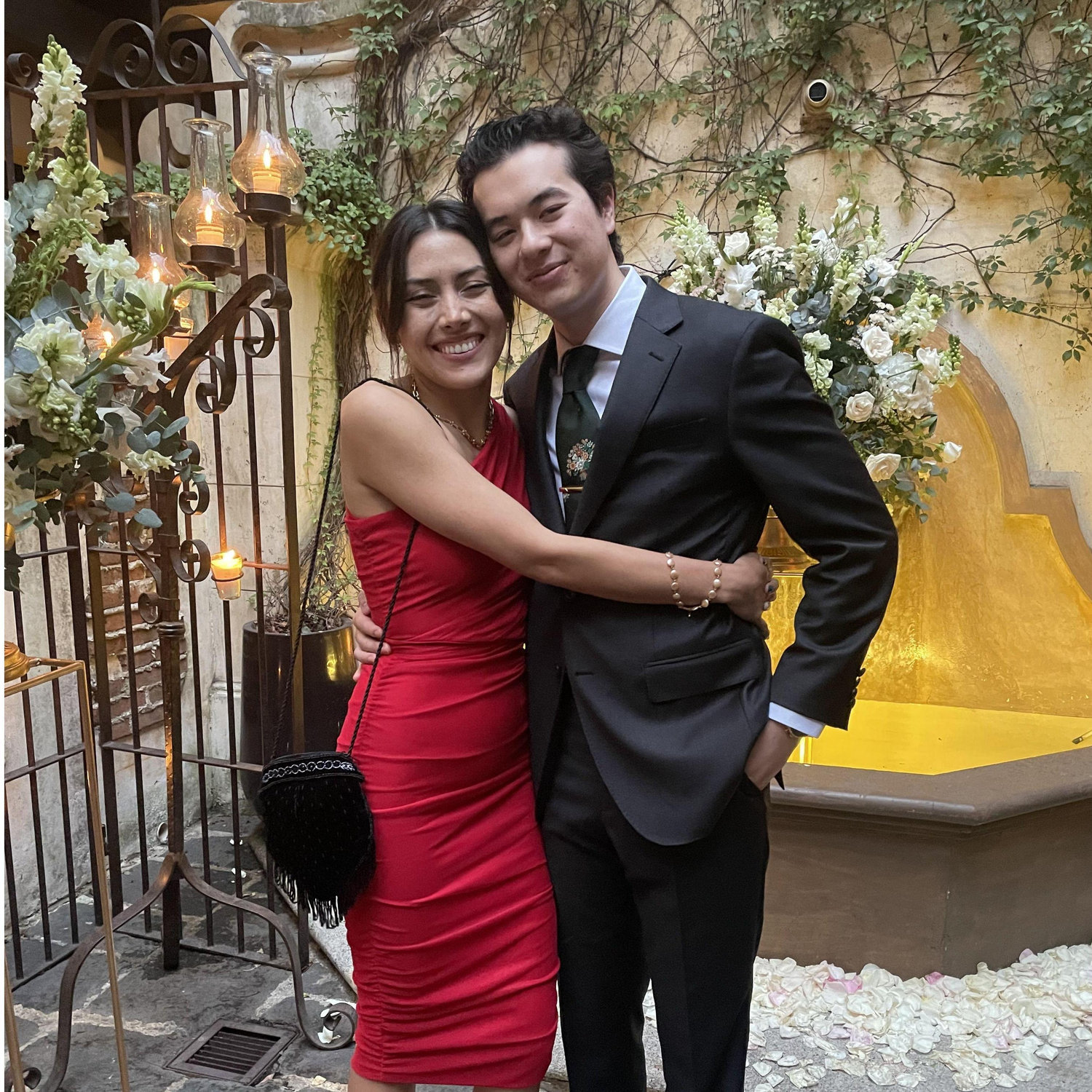 February 2024 - Dressed up nice at Tristen's Unlce Clinton's Guatemalan Wedding.