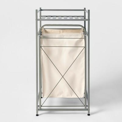 Square Tube Metal Laundry Hampers And Sorters Brushed Nickel Laundry Hampers And Sorters Brushed Nickel - Threshold™