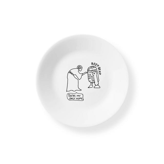 Corelle®6.75" Appetizer Plate: Star Wars™ - Princess Leia™/ R2-D2™
