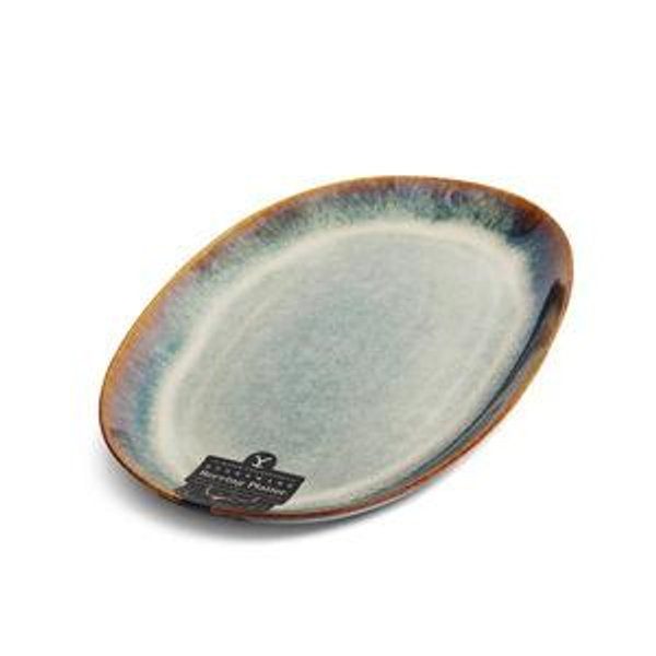 (2 pack) Yellowstone Ceramic Oval Platter, Kayce Collection