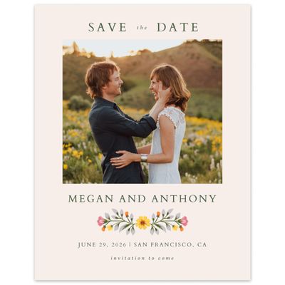 Linen, Yellow Wedding Digital Save the Date - Blume Photo