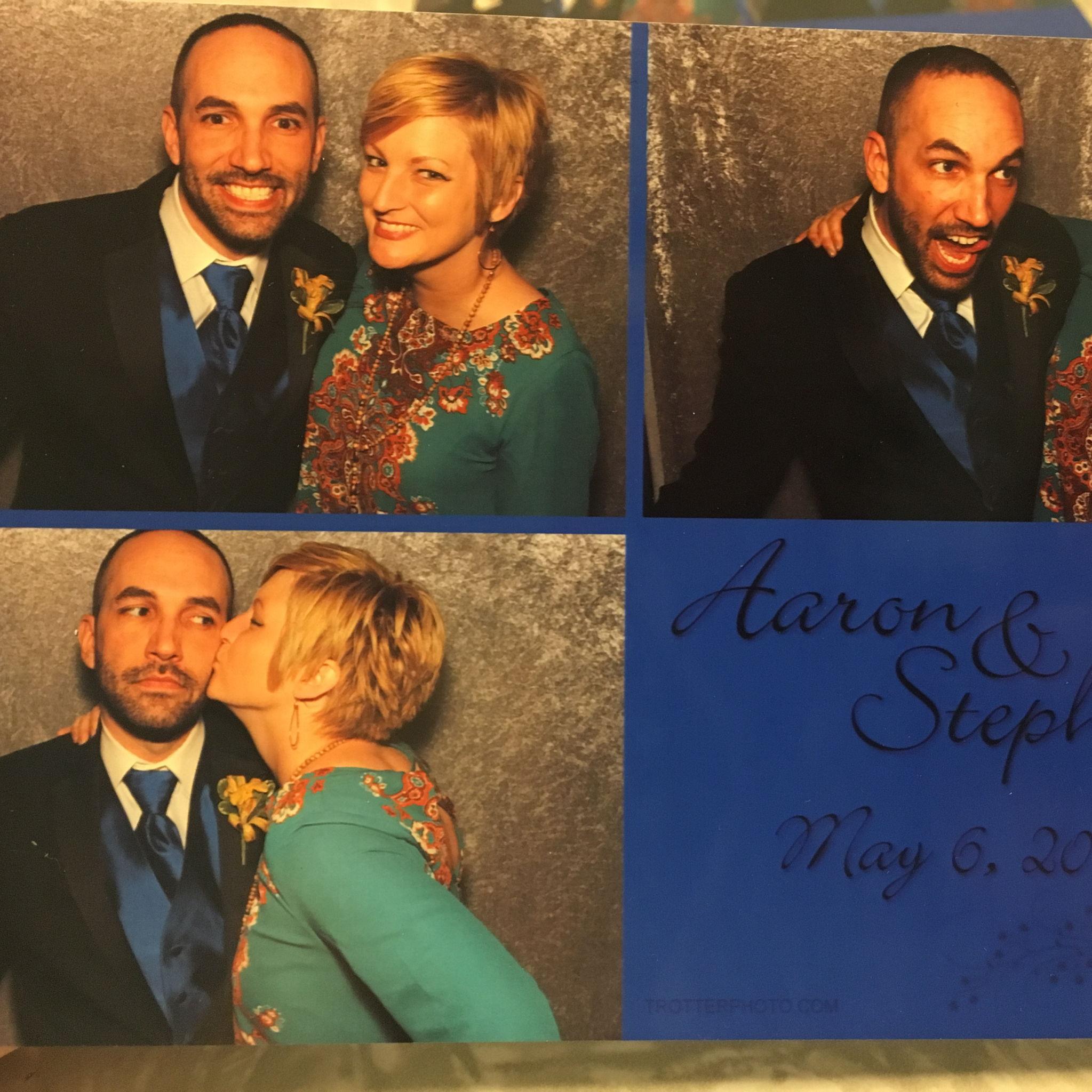 Jamie met Jason's whole family at his brother's wedding...on the party bus.  May 2017