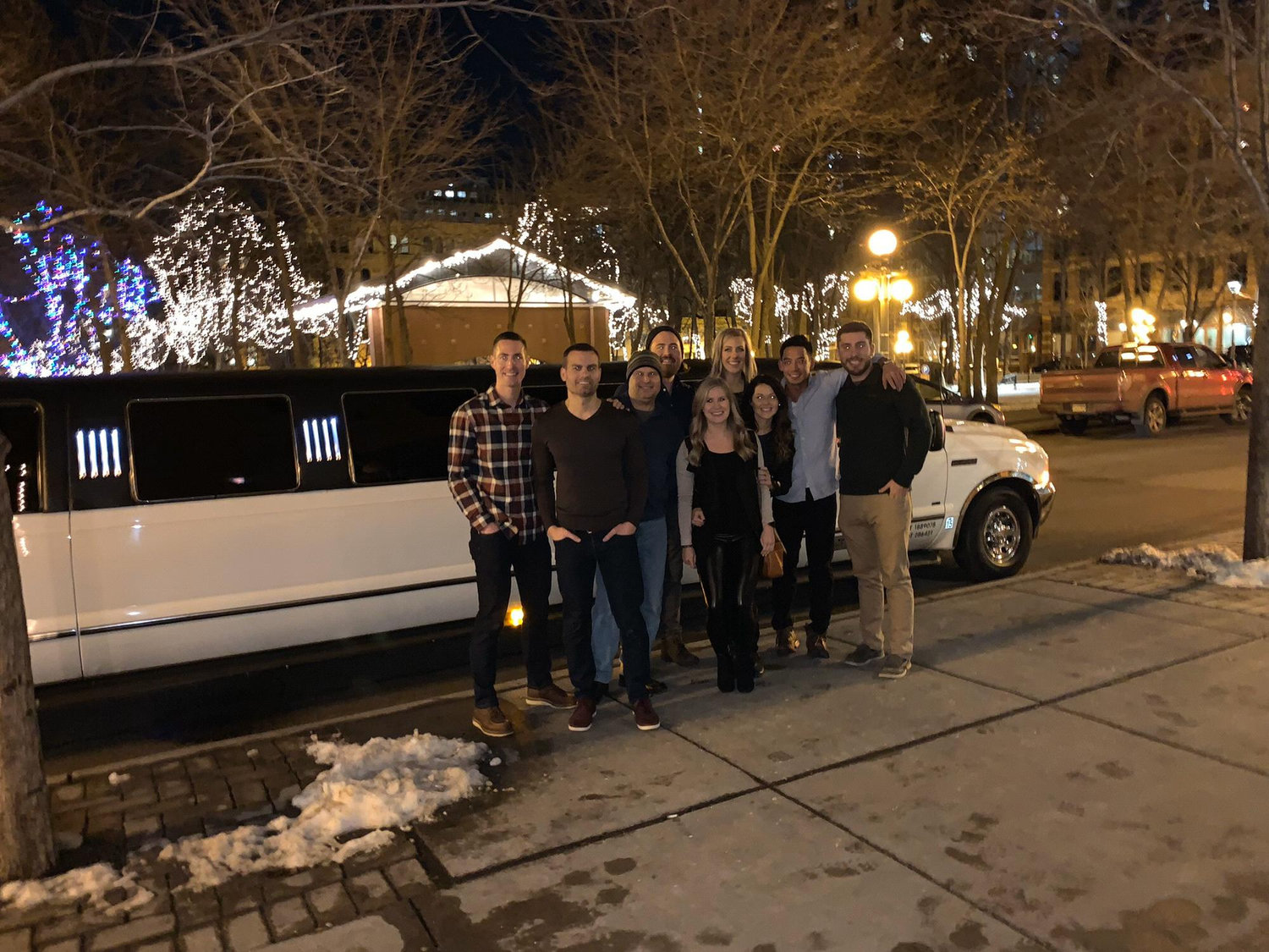 Christmas light tour with our crew