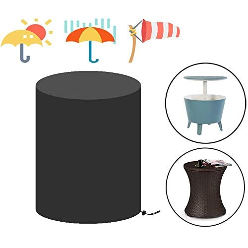 Saking Patio Bar Table Cover Round Dia 21" x H 23" - Waterproof for 7.5-Gal Cool Bar Table & Outdoor Coffee Beverage Cooler Bins