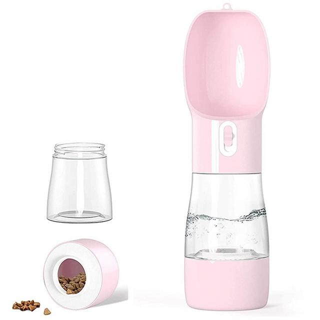 Misthis Dog Travel Water Bottle,Portable Dog Water Bottle Pet Drinking Bottle Drink Cup Dish Bowl Dispenser for Walking Traveling Hiking, Multifunctional Outdoor Water&Food Bowl for Dogs and Cats