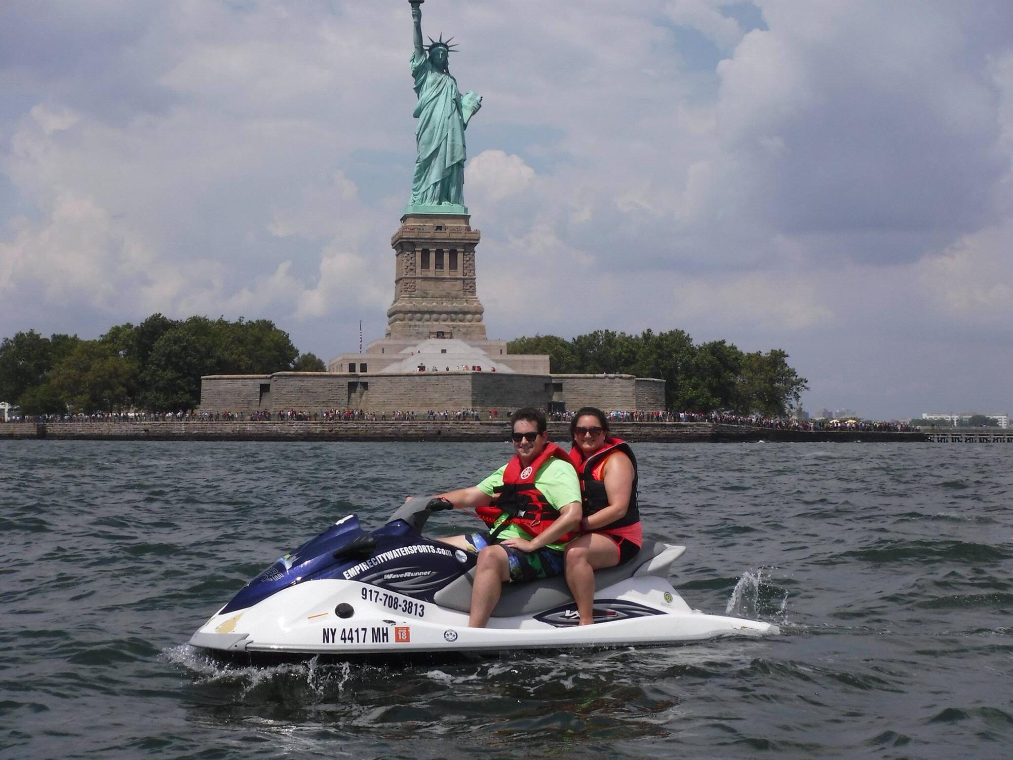 Jetskiing in the Hudson. There's a story here.