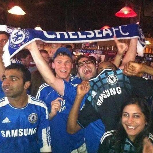 When Chelsea won the Champions League in 2012 and Niel and I subsequently fell in love.