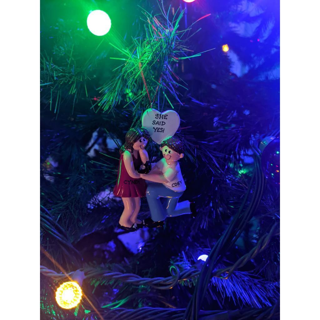 Our engagement ornament!